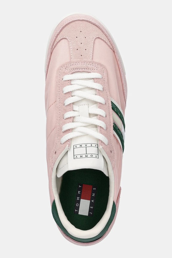 Sneakers boty Tommy Jeans RETRO RUNNER CLEATED růžová EN0EN02717