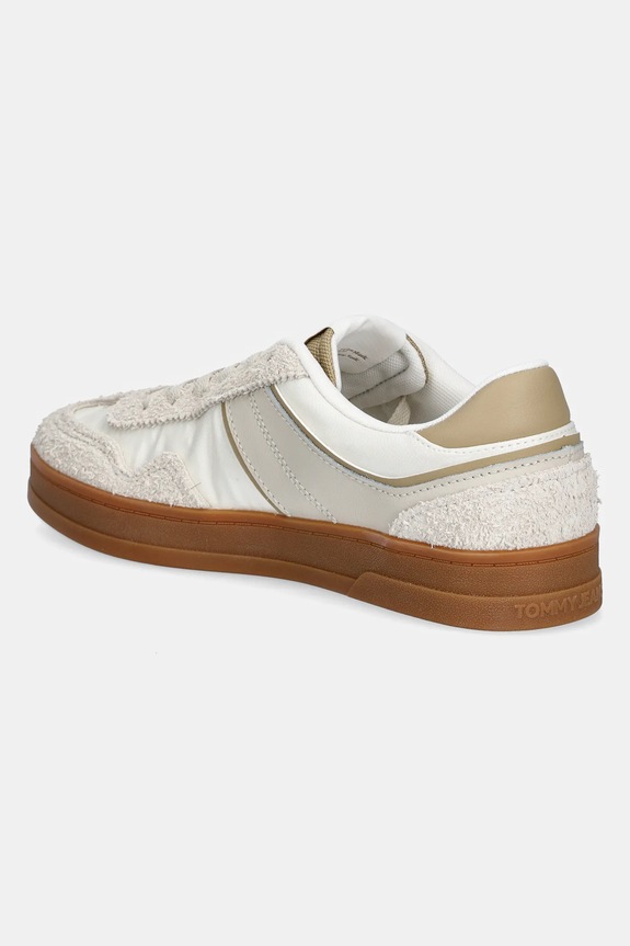 Obuwie Tommy Jeans sneakersy THE GREENWICH MIX MEDIA EN0EN02730 beżowy