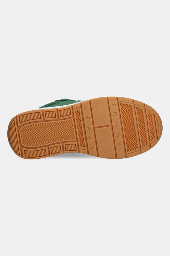Semišové tenisky Tommy Jeans SKATE SNEAKER EN0EN02737 zelená