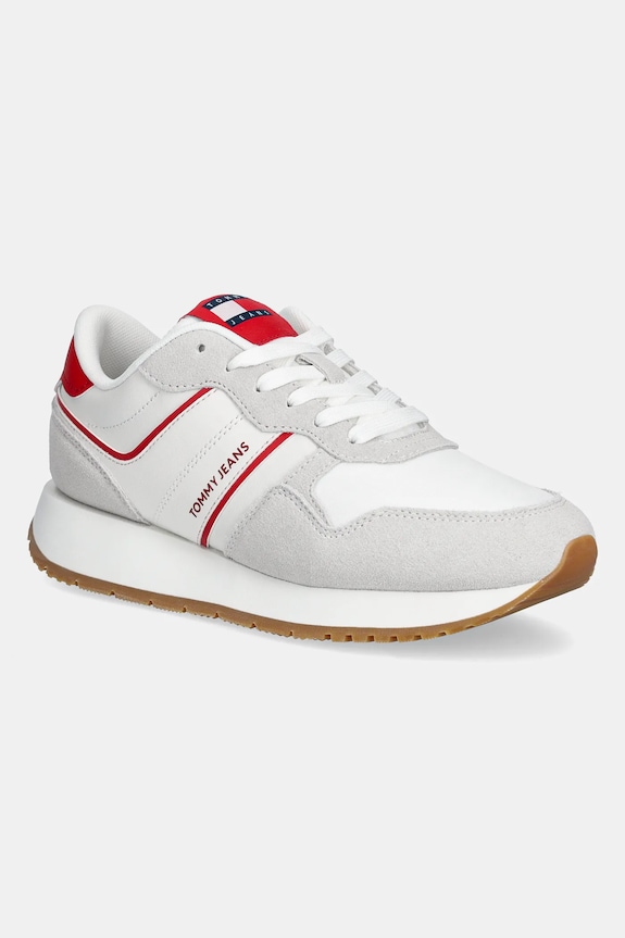 Tommy Jeans sneakersy EVA RUNNER LIGHT tekstylny czerwony EN0EN02741