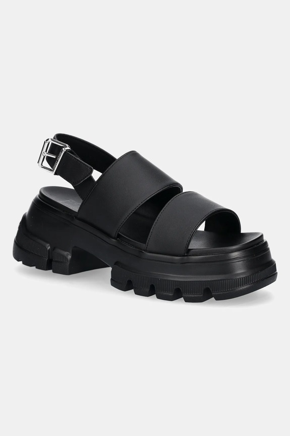 Tommy Jeans sandale CHUNKY CITY SANDAL platformă negru EN0EN02750