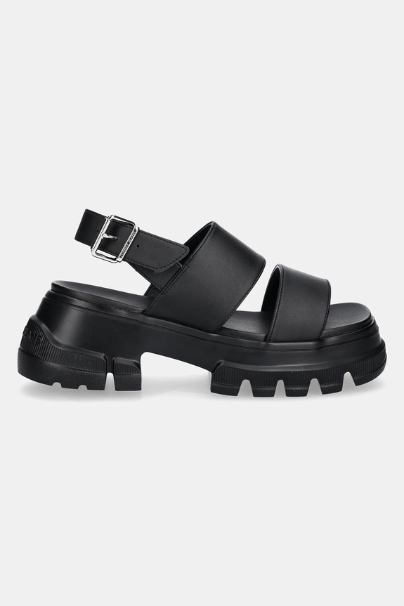 Tommy Jeans sandale CHUNKY CITY SANDAL EN0EN02750 negru SS25