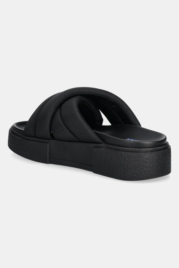 Obutev Natikači Tommy Jeans FLATFORM SANDAL EN0EN02775 črna