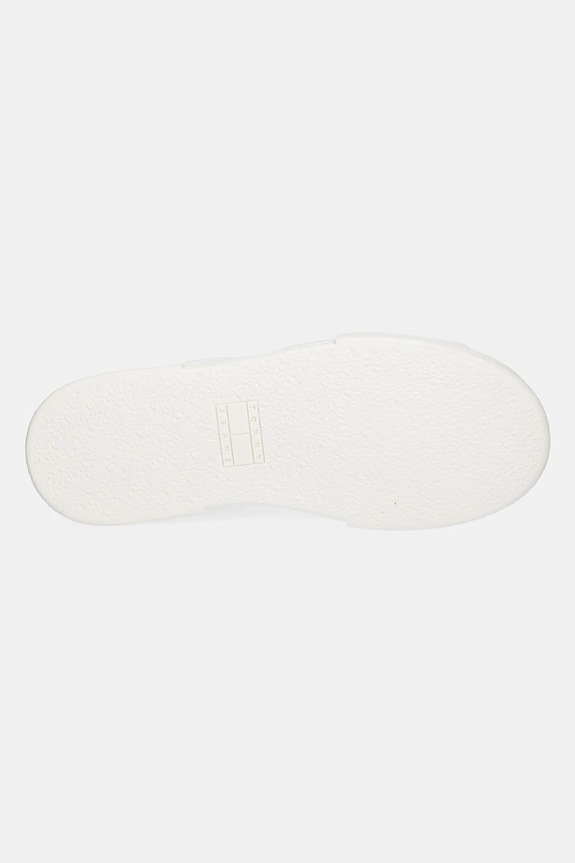 Sneakers boty Tommy Jeans FLATFORM CANVAS SNEAKER EN0EN02792 bílá