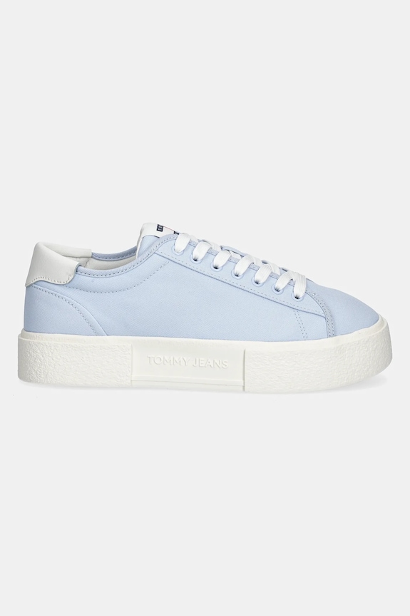 Tommy Jeans sneakers FLATFORM CANVAS SNEAKER EN0EN02792 albastru SS25