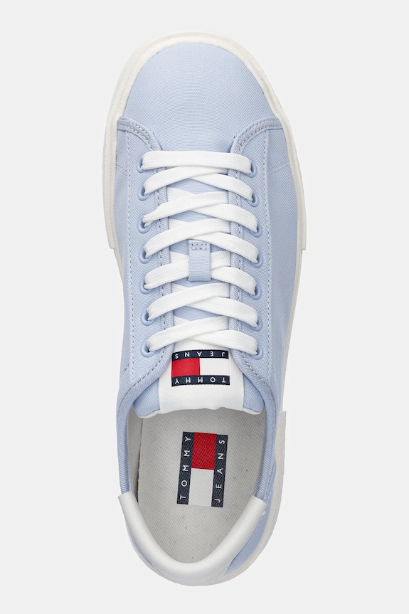 Tommy Jeans sneakers FLATFORM CANVAS SNEAKER albastru EN0EN02792