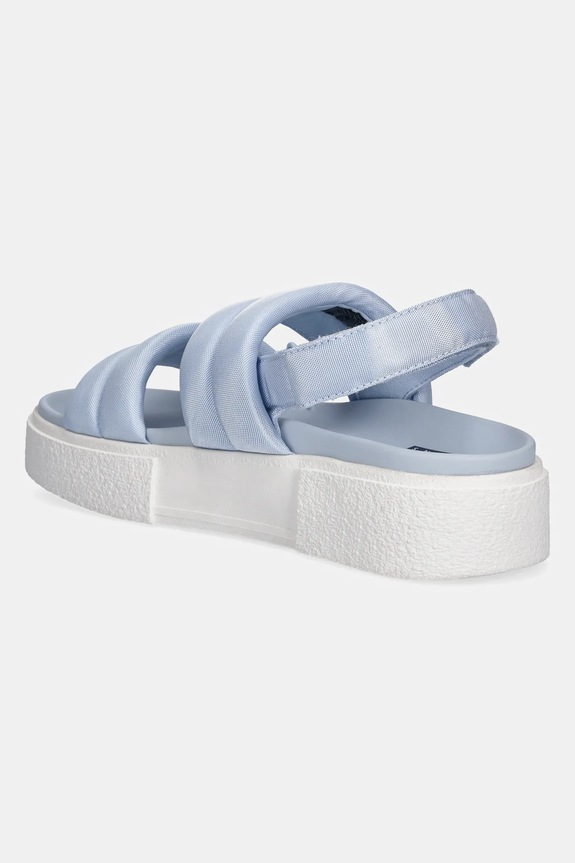 Încălțăminte Tommy Jeans sandale FLATFORM SANDAL EN0EN02802 albastru