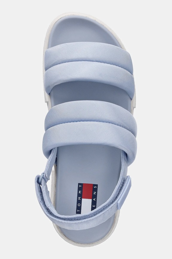 Tommy Jeans sandale FLATFORM SANDAL albastru EN0EN02802