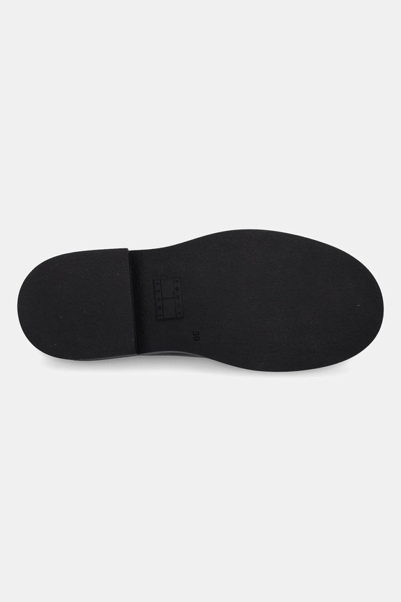 Kožené polobotky Tommy Jeans T-BAR MARY JANE EN0EN02837 černá