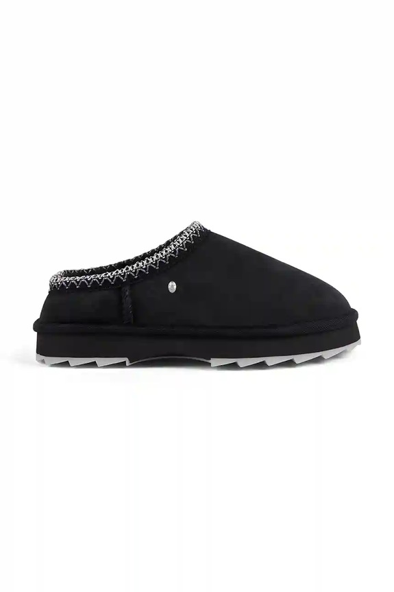 Emu Australia papuci din piele intoarsa Sharky Scuff negru W13179.BLAK