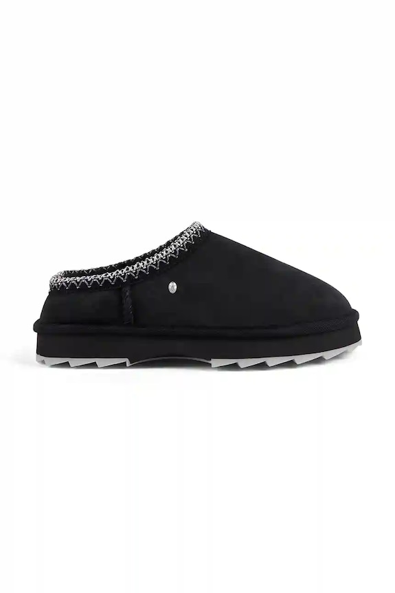 Emu Australia papuci din piele intoarsa Sharky Scuff negru W13179.BLAK