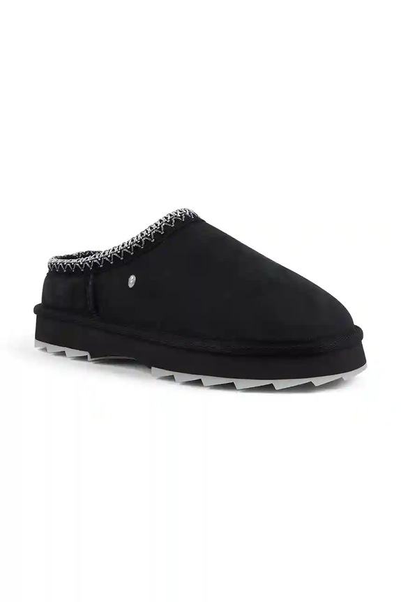 Emu Australia papuci din piele intoarsa Sharky Scuff W13179.BLAK negru AW25
