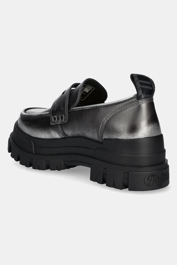 Obuwie Buffalo mokasyny Aspha Loafer Vntg 1624083.PEW szary