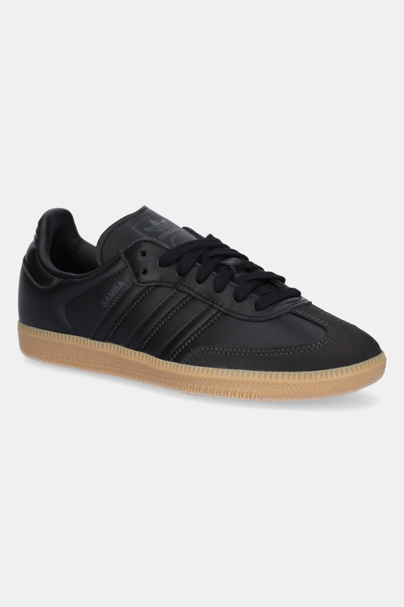 Kožené tenisky adidas Originals Samba OG usňová koža čierna JS2762