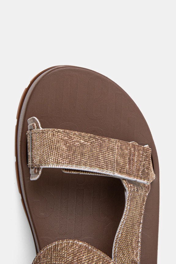 Melissa sandały FLOWING PLATFORM DENIM brązowy M.36132.BG678