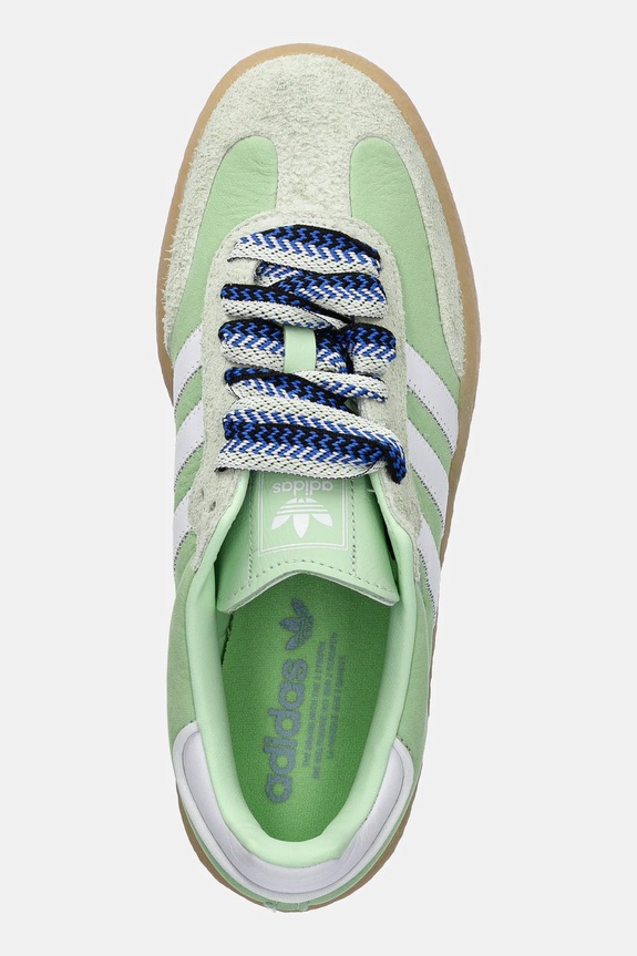 Kožené tenisky adidas Originals Sambae W zelená JI2738