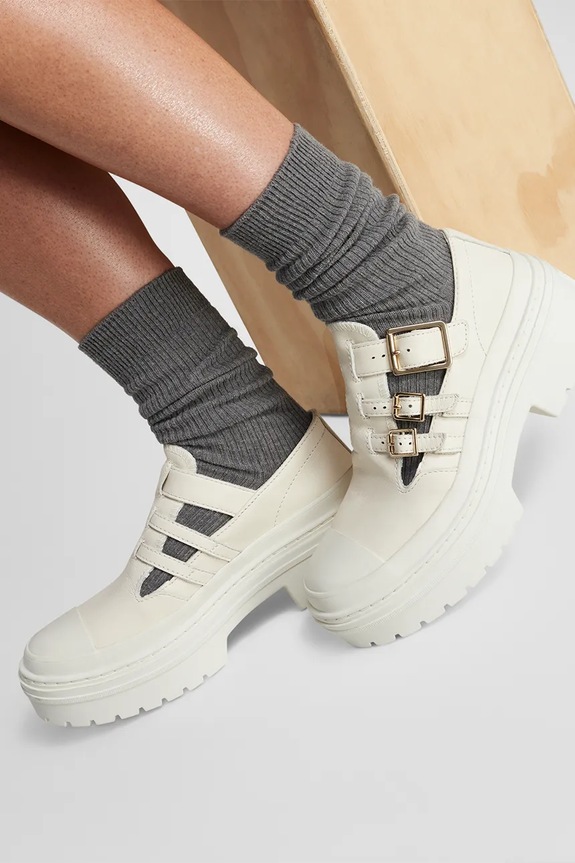 Converse bőr félcipő Chuck Taylor All Star Lugged Heel MJ A10617C