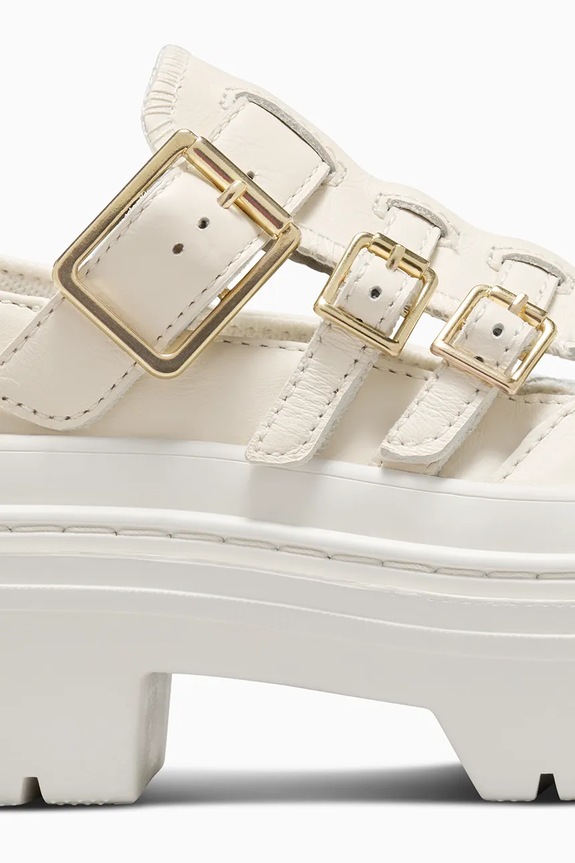 Cipők Converse bőr félcipő Chuck Taylor All Star Lugged Heel MJ A10617C fehér