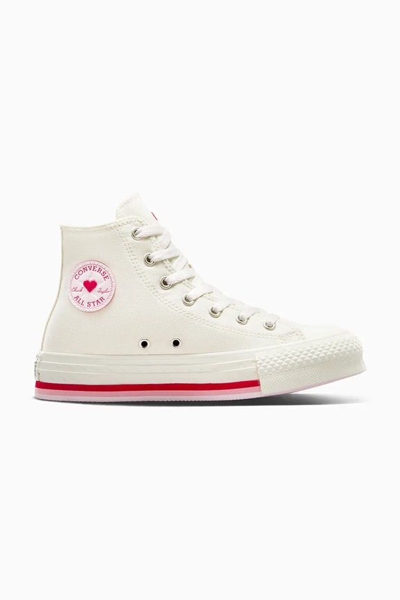 Tenisice Converse Chuck Taylor All Star Eva Lift Valentine's Day platforma bijela A10716C