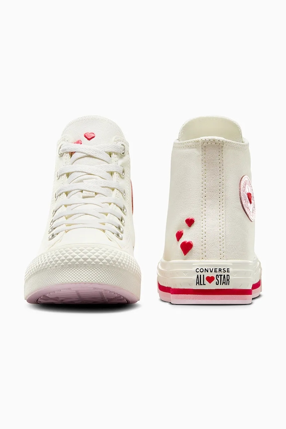 Obuća Tenisice Converse Chuck Taylor All Star Eva Lift Valentine's Day A10716C bijela