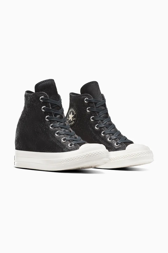 Πάνινα παπούτσια Converse Chuck 70 Pony Hair A12561C μαύρο SS25