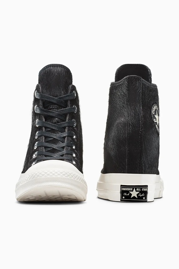 Παπούτσια Πάνινα παπούτσια Converse Chuck 70 Pony Hair A12561C μαύρο