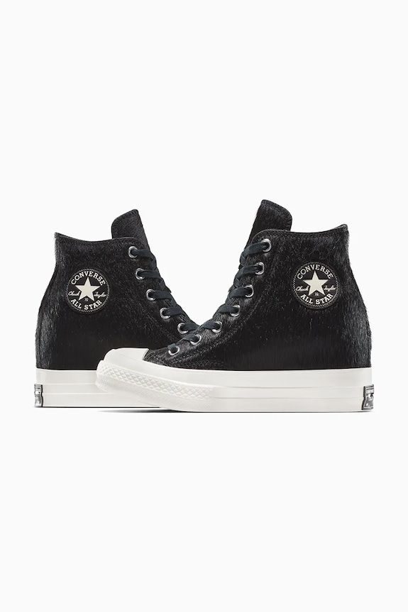 Πάνινα παπούτσια Converse Chuck 70 Pony Hair μαύρο A12561C