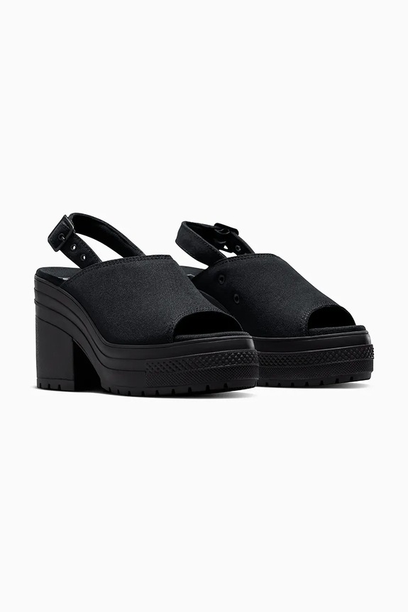 Converse szandál Chuck 70 De Luxe Heel Nu A12567C fekete SS25