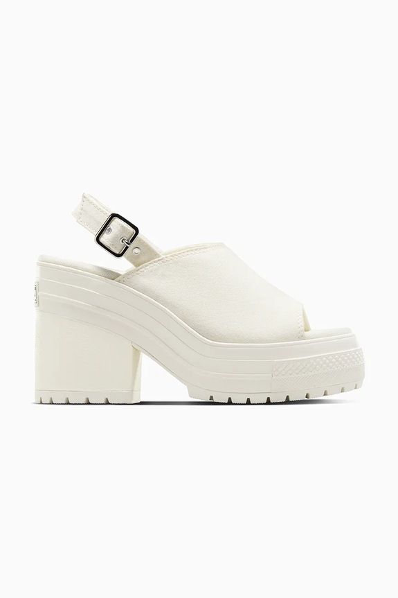 Converse sandali Chuck 70 De Luxe Heel Nu tessile bianco A13796C