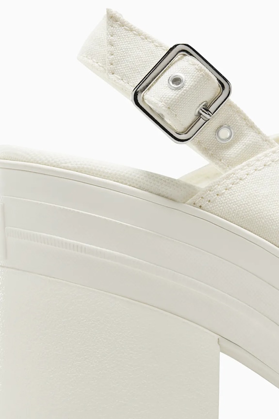 Converse sandali Chuck 70 De Luxe Heel Nu A13796C bianco