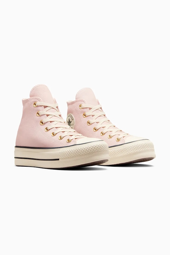 Converse scarpe da ginnastica in camoscio Chuck Taylor All Star Lift A13823C rosa SS25