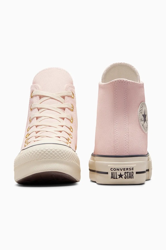 Scarpe Converse scarpe da ginnastica in camoscio Chuck Taylor All Star Lift A13823C rosa