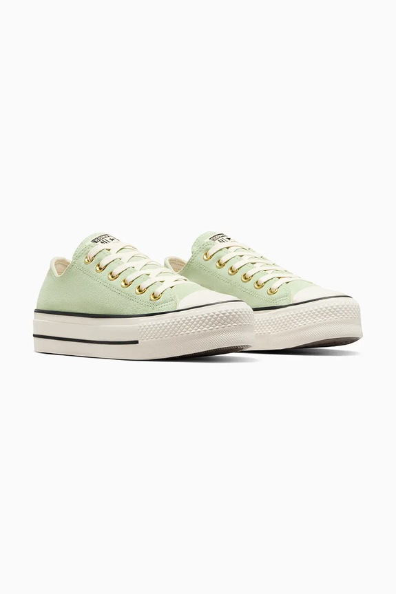 Converse tenisówki zamszowe Chuck Taylor All Star Lift A13825C zielony SS25