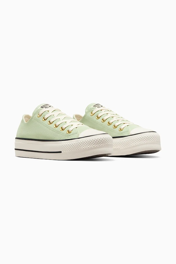 Converse tenisówki zamszowe Chuck Taylor All Star Lift A13825C zielony SS25