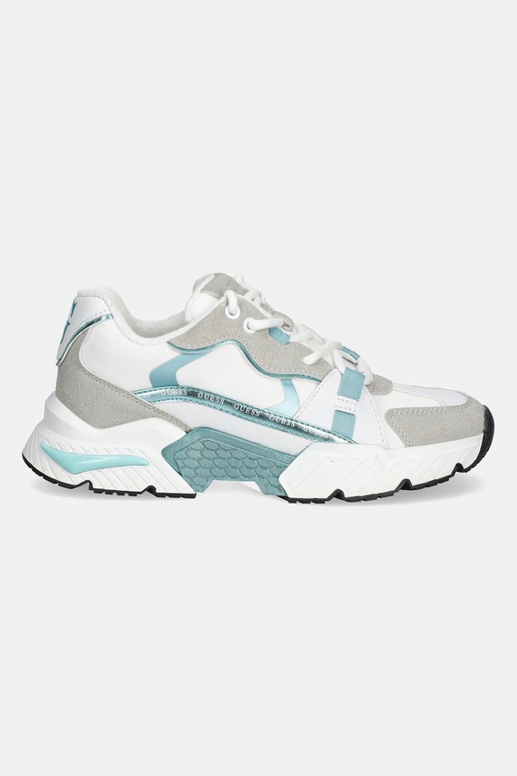Guess sportcipő CARRLI5 FLJCAR.ELE12.WHIAQ türkiz SS25