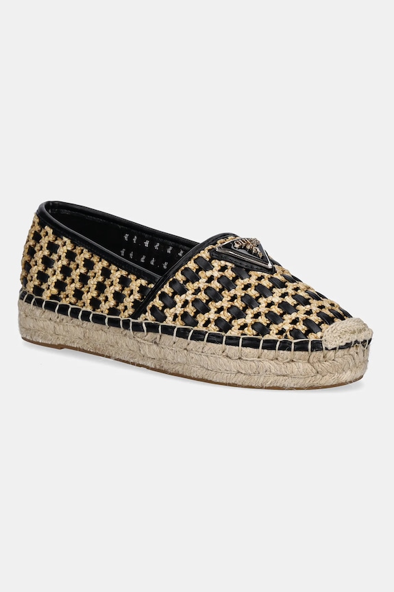 Guess espadryle JOLANDON tekstylny czarny FLJDNN.FAB14.BLACK
