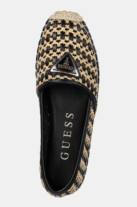Guess espadryle JOLANDON czarny FLJDNN.FAB14.BLACK