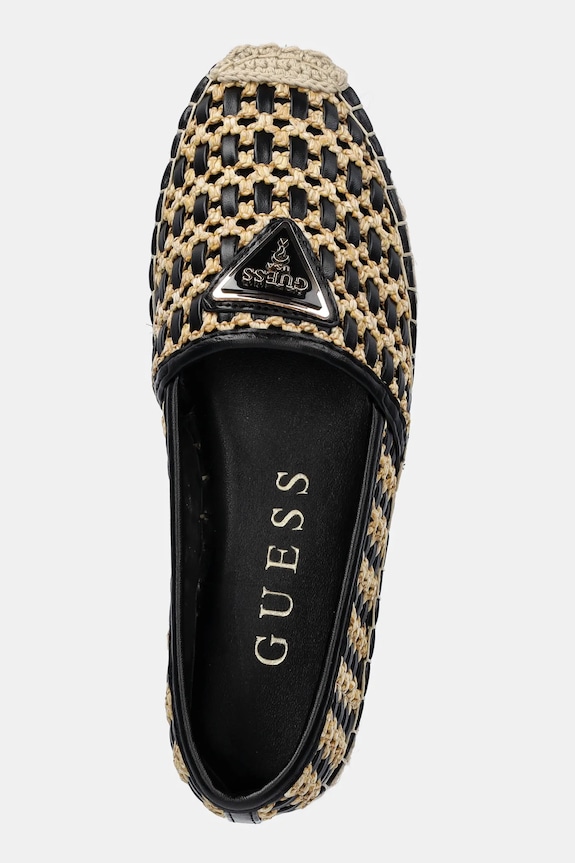 Guess espadryle JOLANDON czarny FLJDNN.FAB14.BLACK