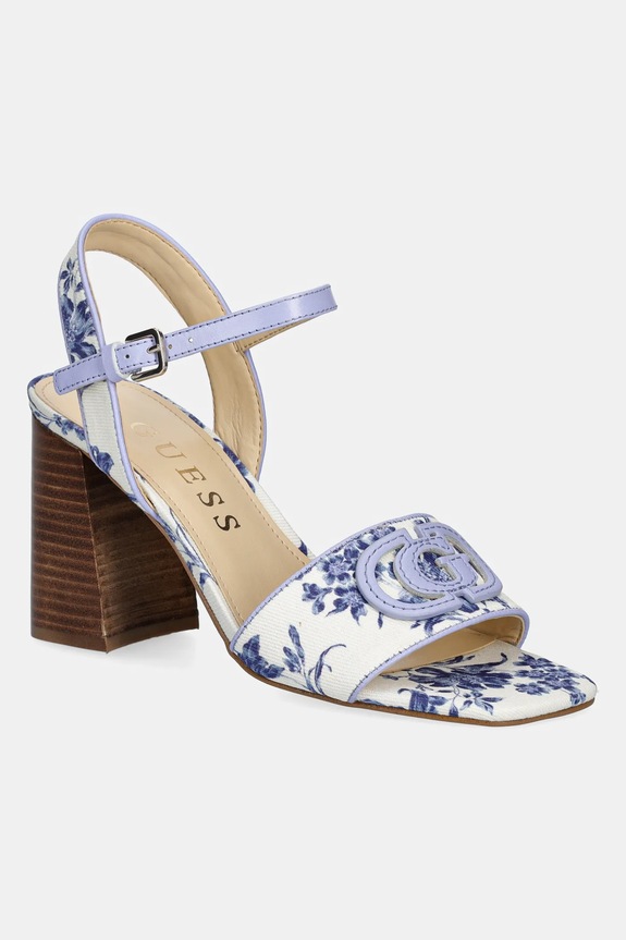 Sandále Guess GANIKA2 stĺpikový biela FLJGA2.FAP03.BLUE
