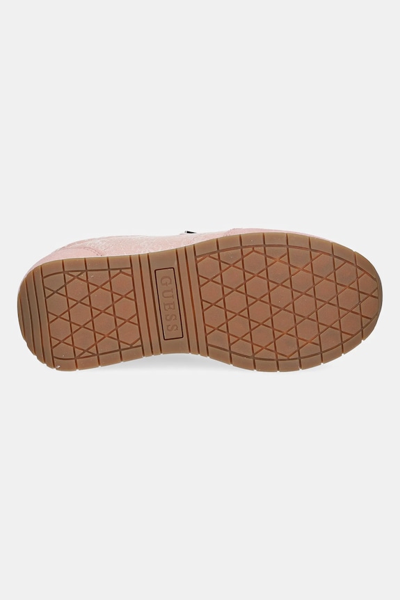 Semišové tenisky Guess JOGGIN FLJJOG.FAL12.PEACH ružová