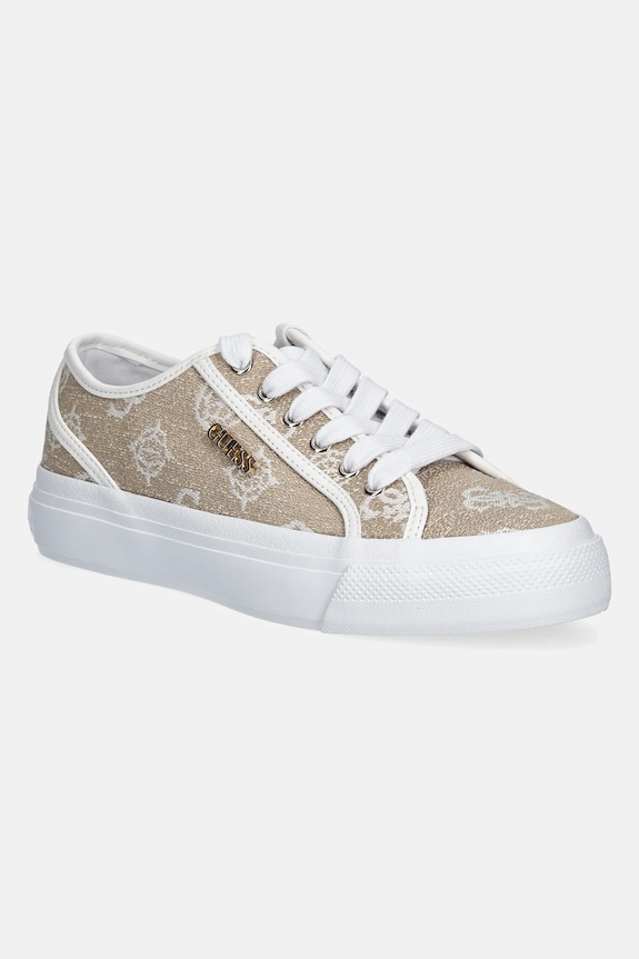 Tenisky Guess JELEXA7 textilný béžová FLJJX7.FAL12.WHITE