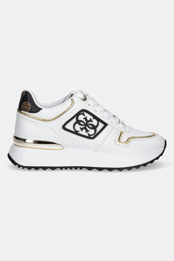 Guess sneakersy KOYAA FLJKOY.ELE12.WHBRO biały SS25