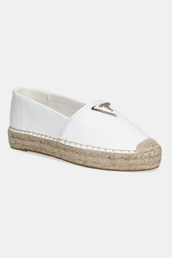 Guess espadryle JOLANDY tekstylny biały FLJLND.LEA14.WHITE