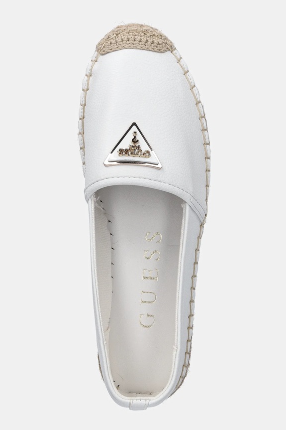 Guess espadryle JOLANDY biały FLJLND.LEA14.WHITE
