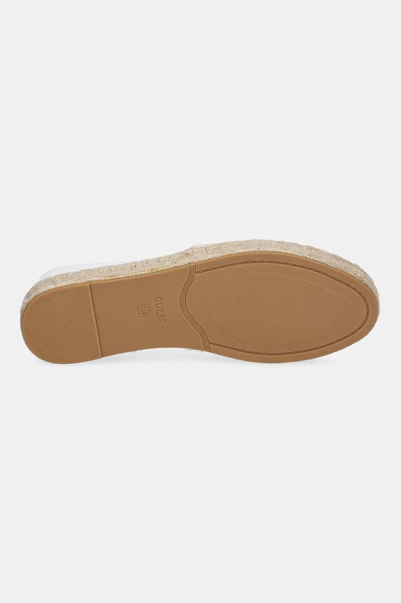 Guess espadryle JOLANDY FLJLND.LEA14.WHITE biały