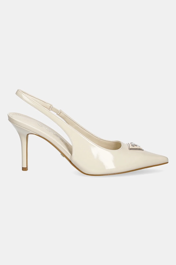 Guess pantofi cu toc NASSIR FLJNAS.PAF05.CREAM bej SS26
