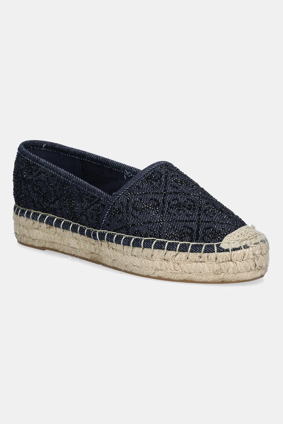 Guess espadryle JOLANDYN tekstylny granatowy FLJODY.DEN14.NAVY