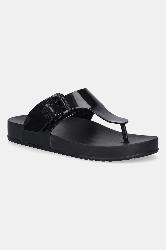 Šľapky Melissa MELISSA COZY FLIP FLOP AD plochý čierna M.35933.BC910