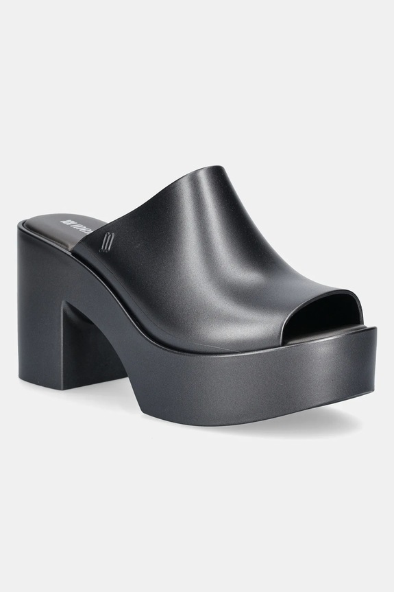 Šľapky Melissa MELISSA MULE HYPE METALLIC AD stĺpikový sivá M.36497.BI596