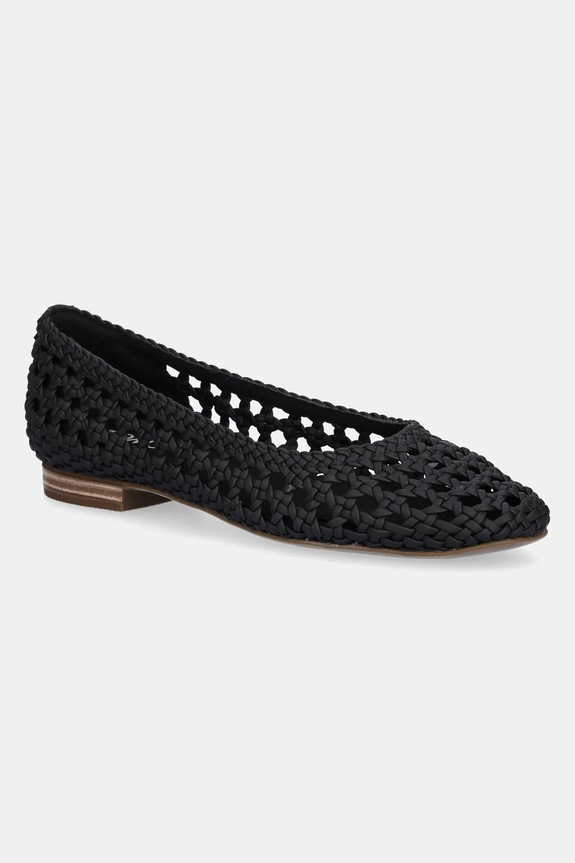 Toms balerini BLACK WOVEN BASKET negru 10022017